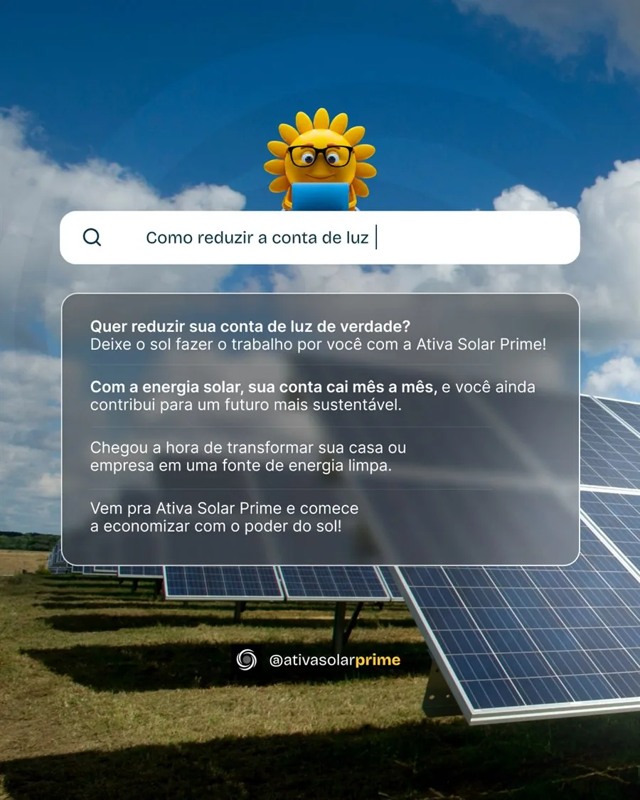 Peça: como reduzir a conta de luz, no formato de barra de busca