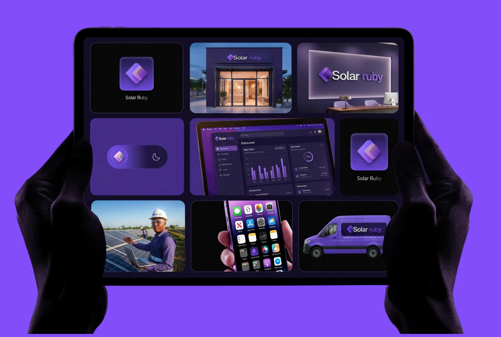 Palco visual do projeto Solar Ruby